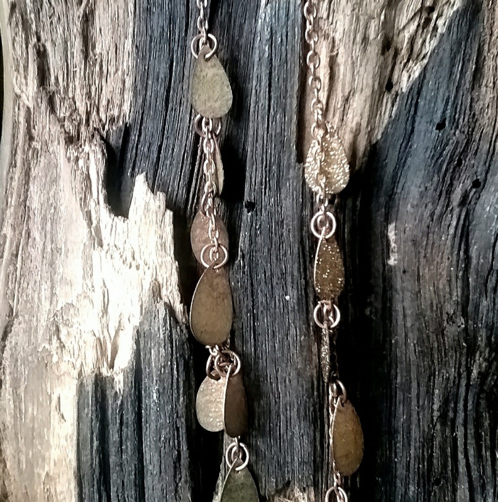 Vintage BOHO Gold Tone Long Dangle Earrings